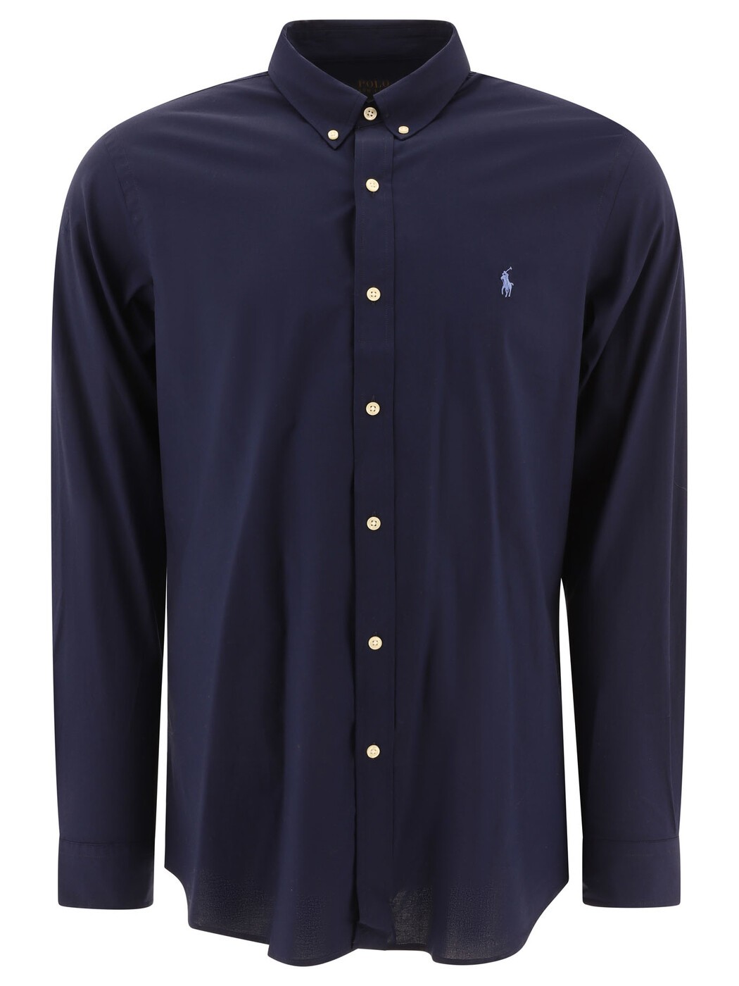 ポロ ラルフ 置き目レン POLO RALPH LAUREN プルオーバー メンズ 青色 Shirts Casual slim-fit stretch shirt with logo 710928254001NEWPORT NAVY Blue 関税 貨物輸送無料 2026SS vi