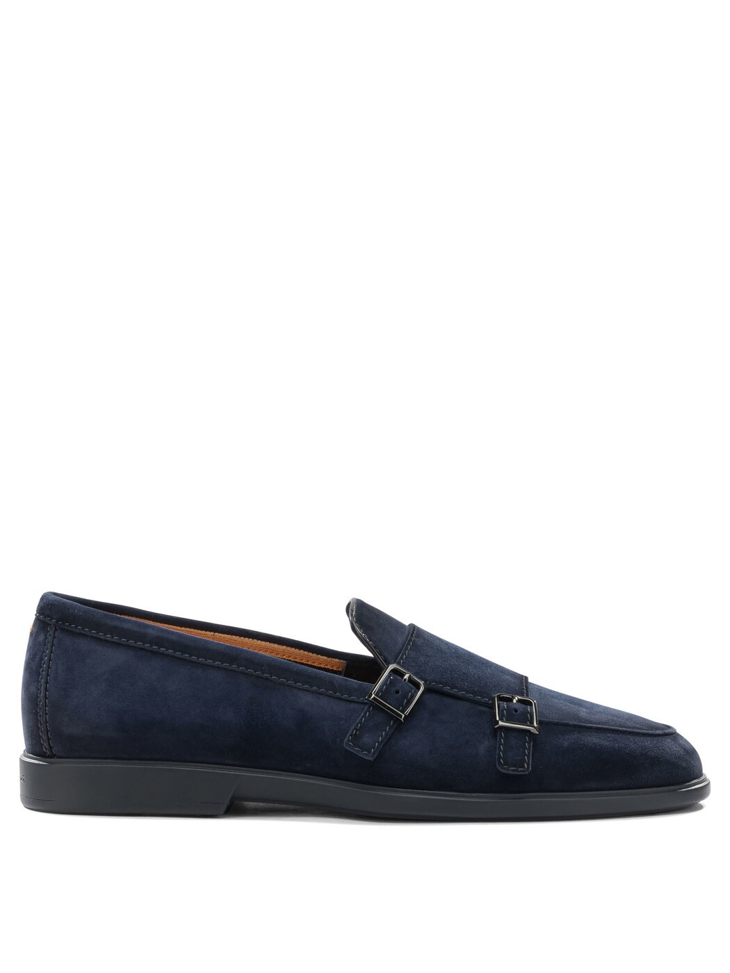 サントーニ SANTONI 置き目毛革 メンズ 青碧 Loafers Suede double buckle loafers MGAR19006OOTSEAAU60U60 Blue 関税 貨物輸送無料 2026SS vi