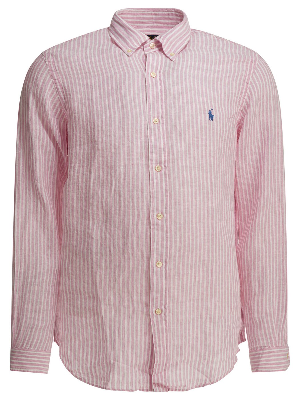 ポロ ラルフ 置き目レン POLO RALPH LAUREN プルオーバー メンズ さくら色 Shirts Custom-fit casual shirt with logo 7109821435005137B PINK/WHITE Pink 関税 貨物輸送無料 2026SS vi