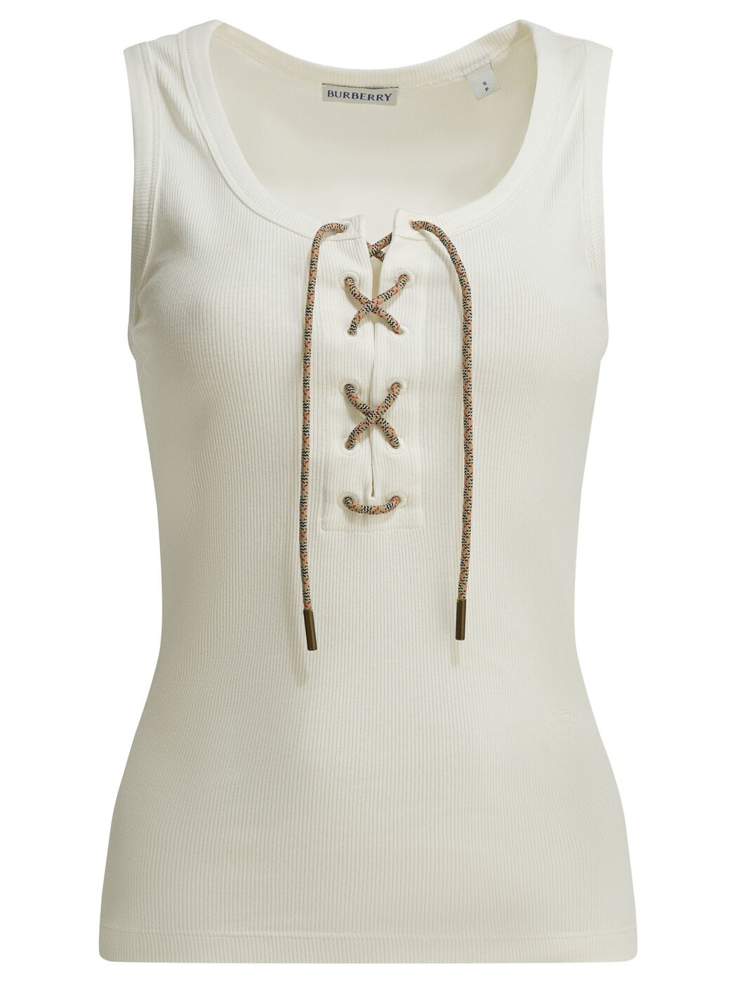 バーバリー BURBERRY プルオーバー トップス レディース 白いこと T-shirts and tops \"Cleo\"" Tank top 8117713 White 関税 貨物輸送無料 2026SS vi"