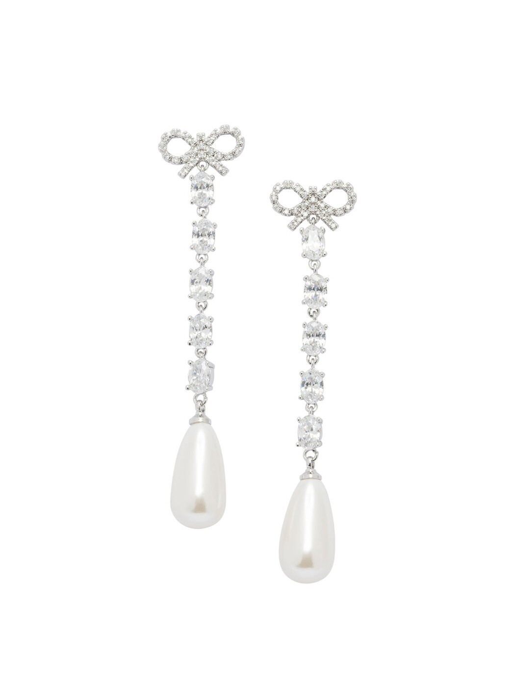 セルフ ポートレート SELF PORTRAIT ジュエリー レディース シルバー Jewelry Bow and pearl earrings RS26-609E-SLSILVER Silver 関税 送料無料 2026SS vi｜BRANDSHOP「il Tesoro」