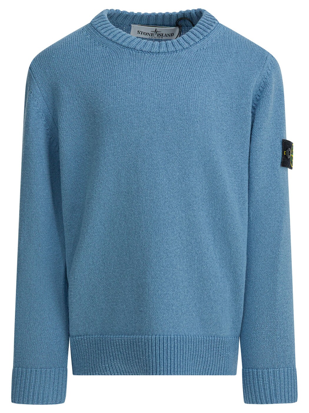 石ころ 島 STONE ISLAND JUNIOR クルーネックジャンパー 編み物御召しもの ボーイズ 青碧 Crew neck jumpers Knitwear 5100005KS00D3V004A Light blue 関税 貨物輸送無料 2026SS vi