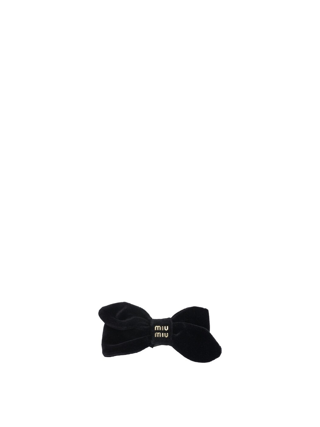 ミュウ ミュウ MIU MIU 先端技術付属物 流行り物小物 レディース 黒いこと Hi-tech accessories Velvet hair clips 5IF282068F0002 Black 関税 貨物輸送無料 2026SS vi