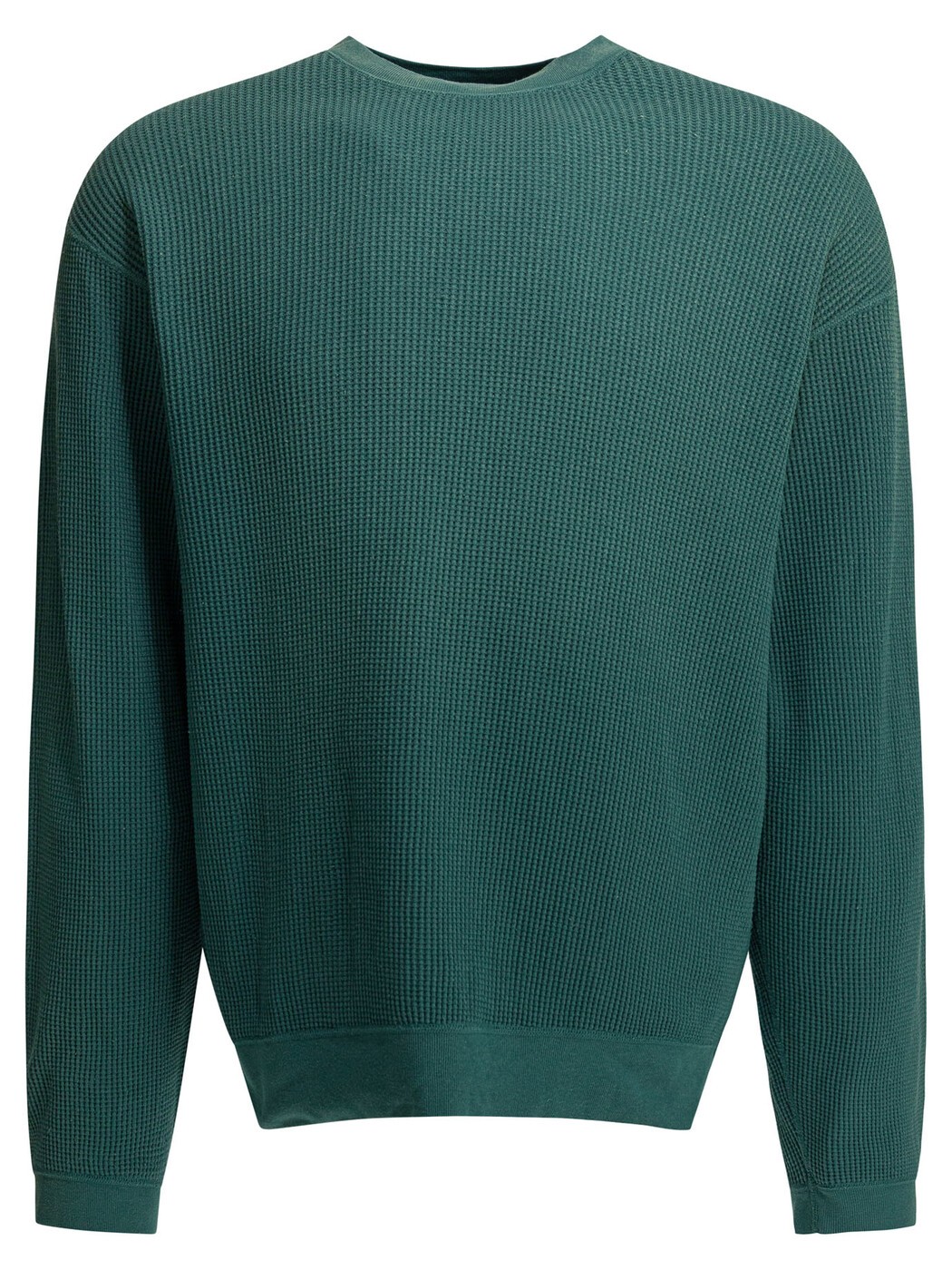 かしら文字 KAPITAL トレーナー 調教師 メンズ 緑であること Sweatshirts \"Eco Waffle Big Crew\"" Sweatshirt EK-1508LCBTURQUOISE Green 関税 貨物輸送無料 2026SS vi"