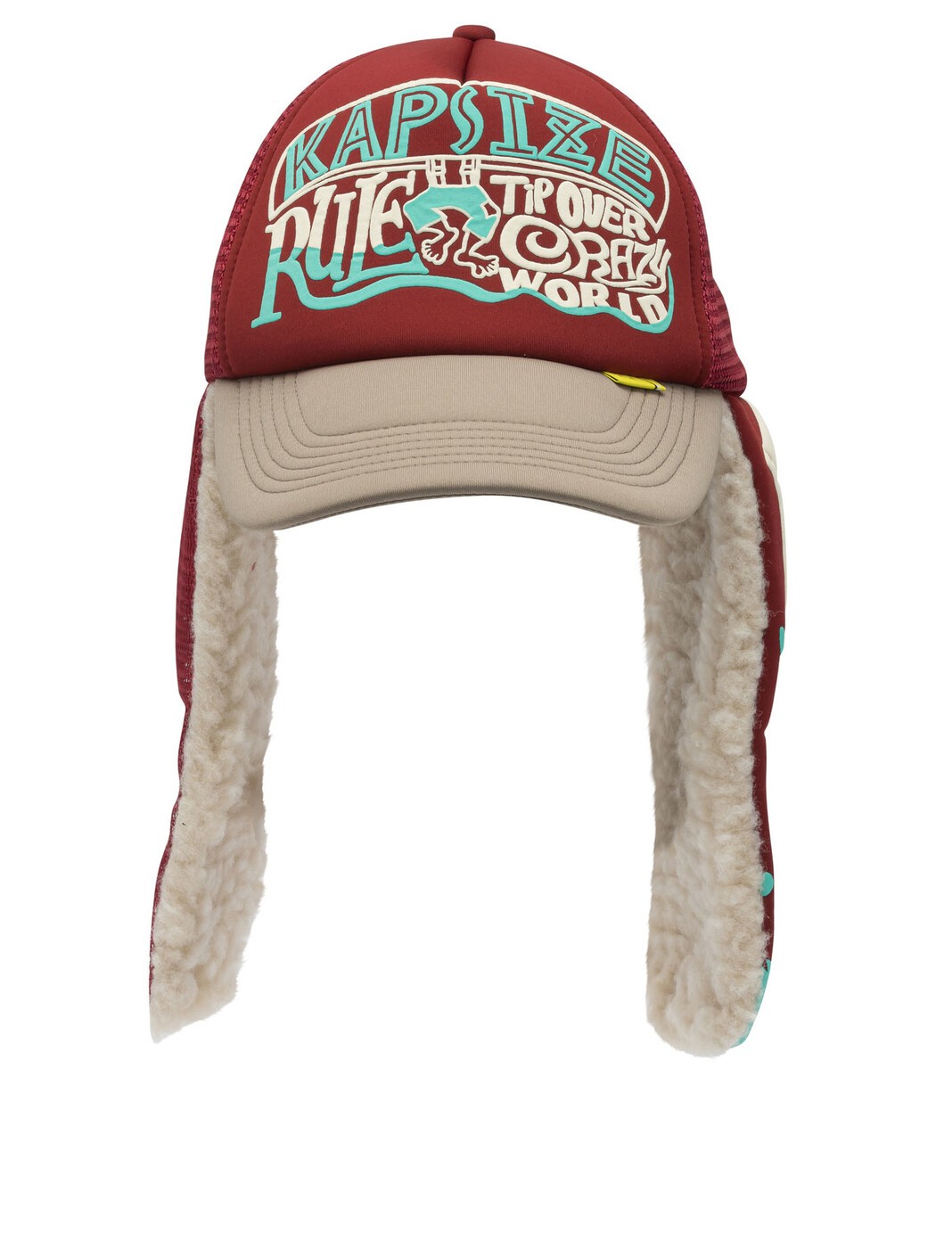 キャピタル KAPITAL ハット 帽子 メンズ レッド Hats \"Kapsize Rule\" trucker hat K2511XH549BURGANDYXMOF Bordeaux 関税 送料無料 2025AW vi