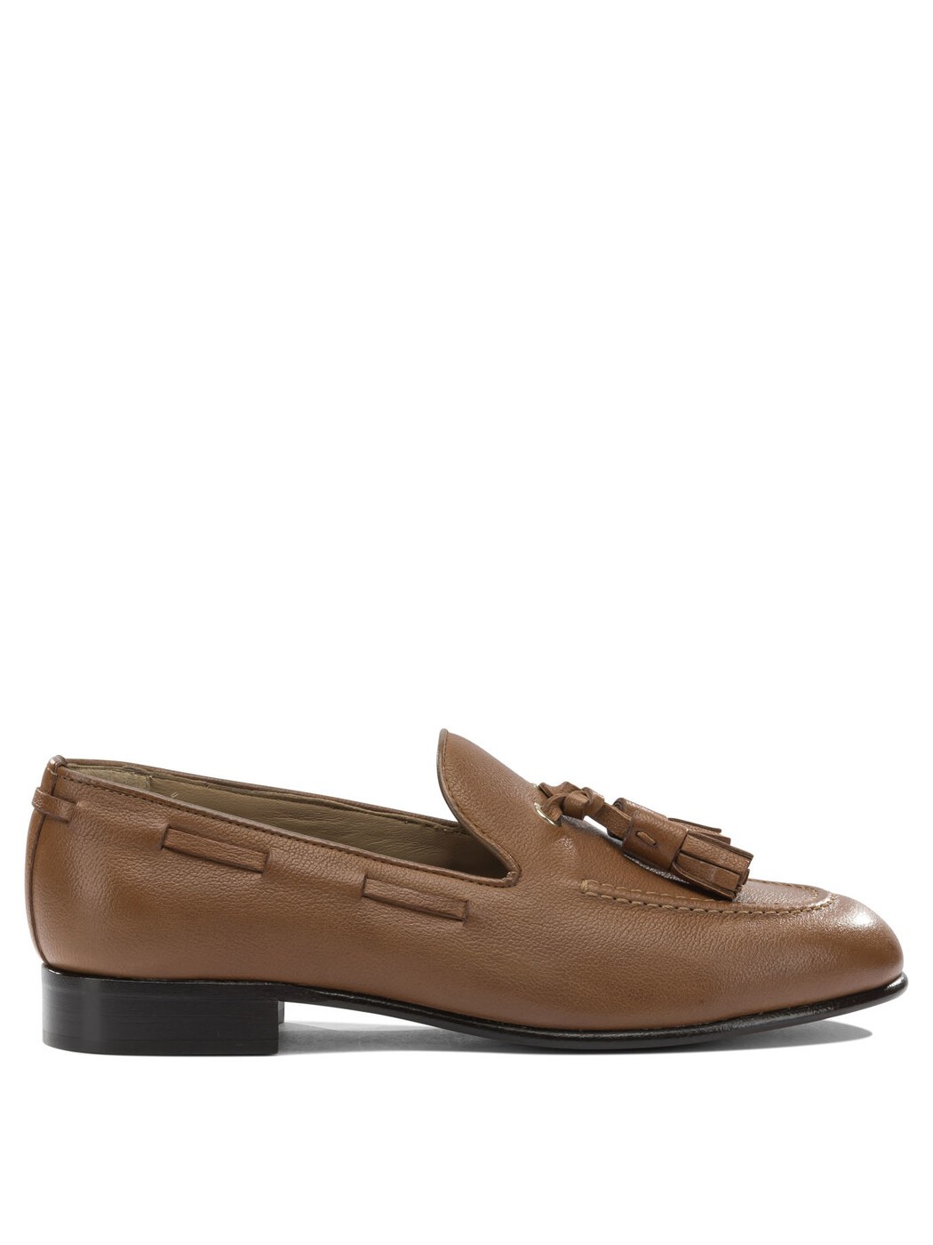 フェラガモ FERRAGAMO 置き目毛皮 レディース 赤銅色 Loafers \