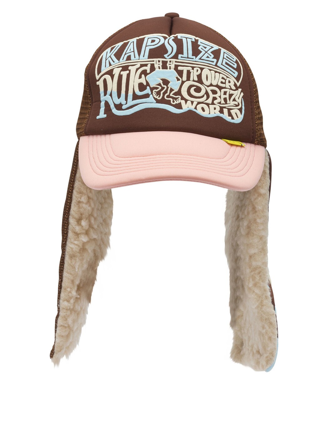 キャピタル KAPITAL ハット 帽子 メンズ ブラウン Hats \"Kapsize Rule\" trucker hat K2511XH549BRWXPINK Brown 関税 送料無料 2025AW vi