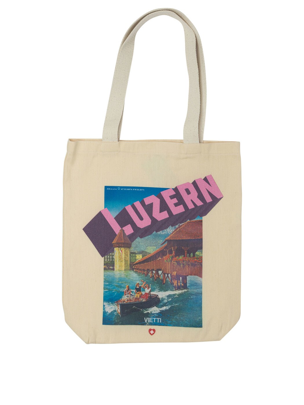 VIETTI MERCHANDISE 御徒面子 レディース ベージュ Business bags Luzern\" tote bag BAG POSTERLUZERN Beige 関税 貨物輸送無料 2026AW vi"