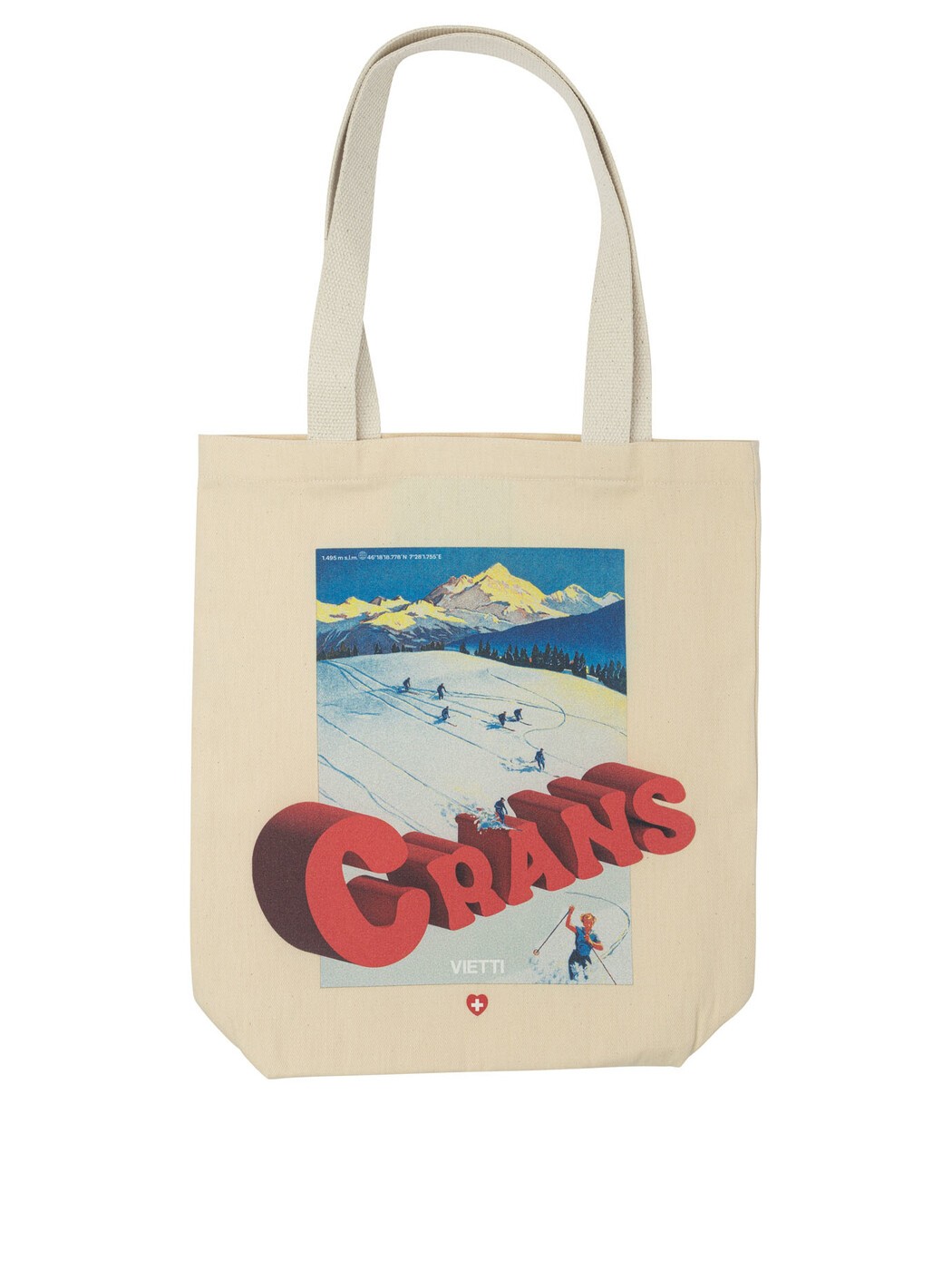 VIETTI MERCHANDISE 御徒面子 レディース ベージュ Business bags \"Crans\"" tote bag BAG POSTERCRANS2 Beige 関税 貨物輸送無料 2026AW vi"