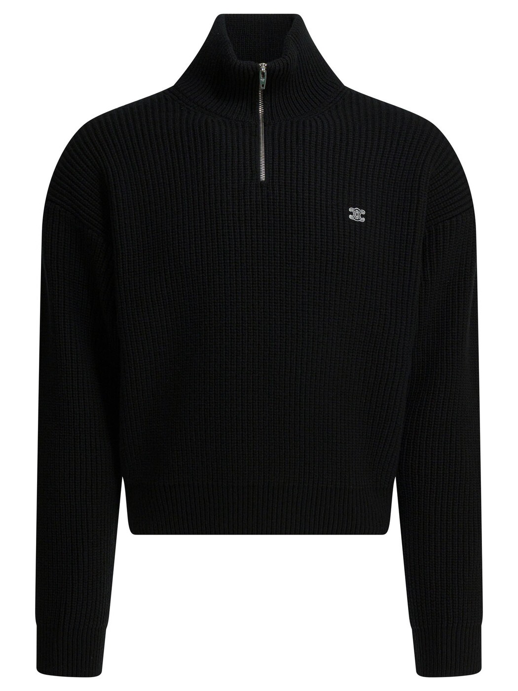 セリーヌ CELINE プルオーバー 編み物御召しもの メンズ 黒いこと Knitwear Knitwear RY0FA0ZPV.38NO Black 関税 貨物輸送無料 2026SS vi