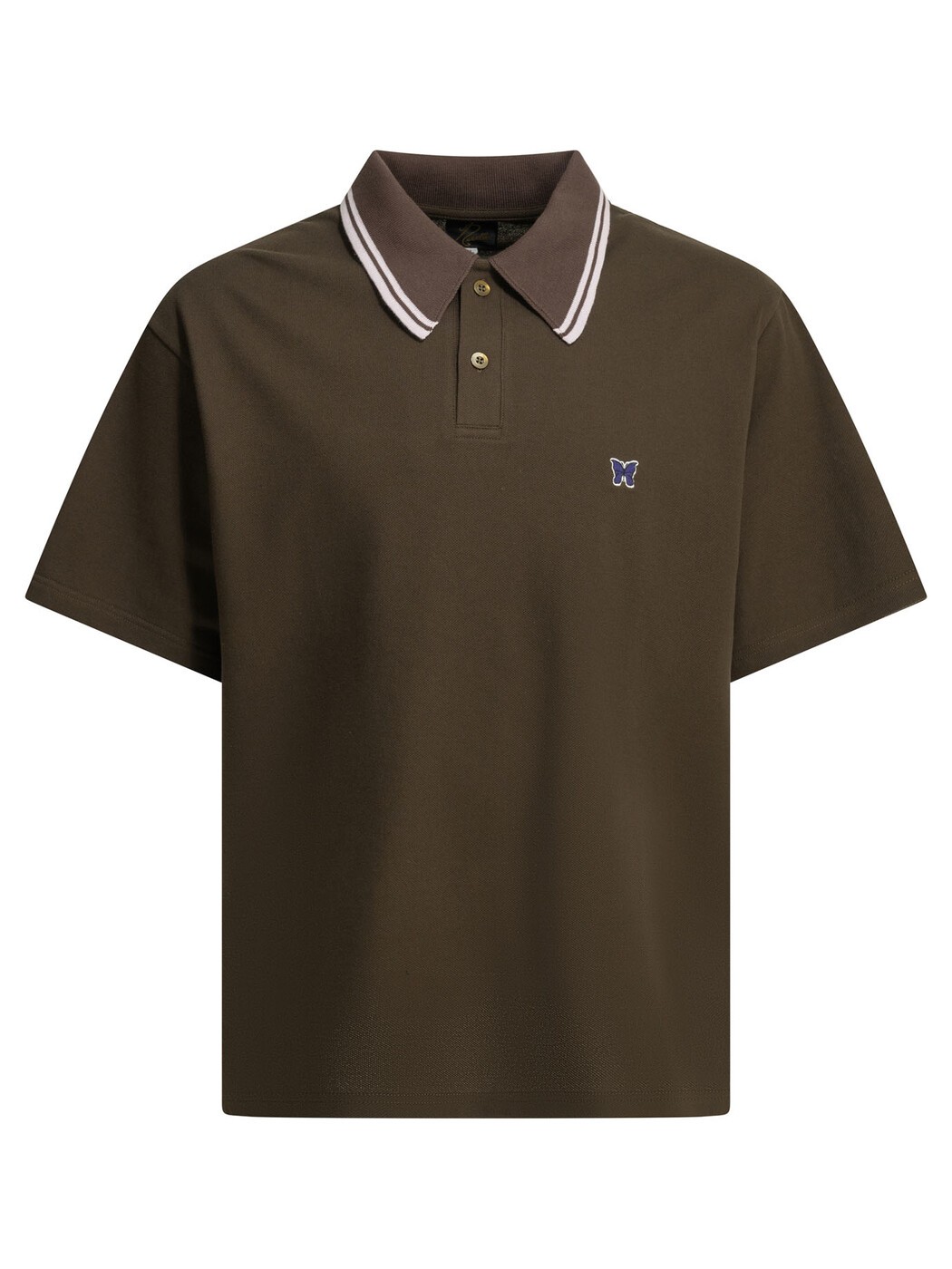 ニードルス NEEDLES スポーツシャツ メンズ 赤銅色 Polo shirts Polo shirt with buttons and logo SX442C-Brown Brown 関税 貨物輸送無料 2026SS vi