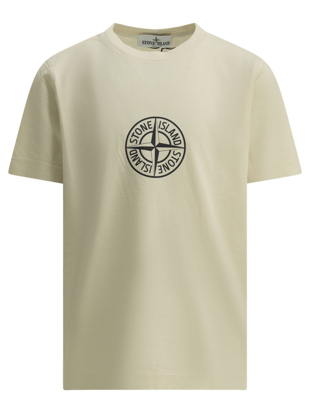 石ころ 島 STONE ISLAND JUNIOR ロング捩りプルオーバー プルオーバー ボーイズ 白いこと Long sleeve t-shirts T-shirts 2100011S0381V0097 White 関税 貨物輸送無料 2026SS vi