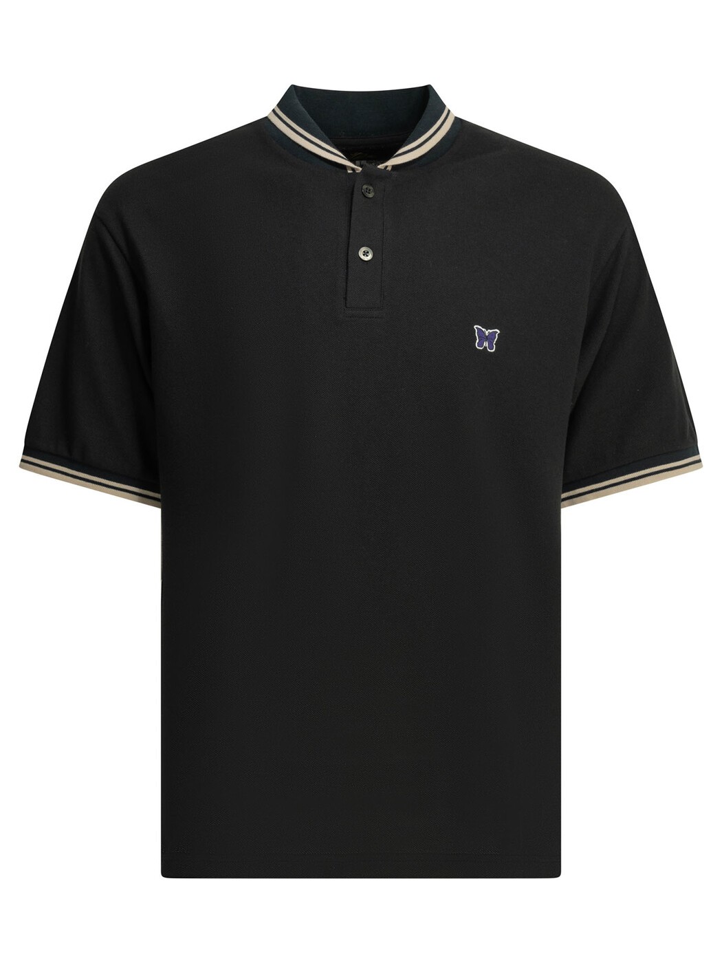 ニードルス NEEDLES スポーツシャツ メンズ 黒いこと Polo shirts \"Shawl Collar\"" Polo shirt with buttons SX441D-Black Black 関税 貨物輸送無料 2026SS vi"