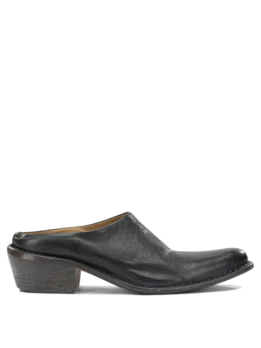 MOMA ハイヒール パンプス レディース 黒いこと High heels 40MM Leather Sabot 39503DALLASNERO Black 関税 貨物輸送無料 2026SS vi