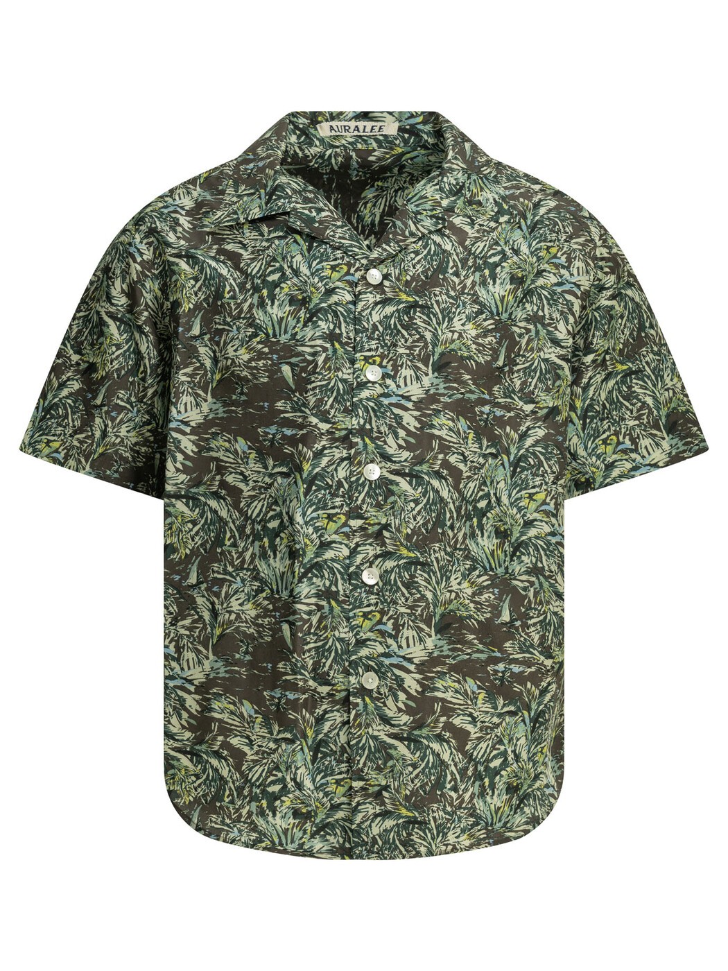 オーラリー AURALEE プルオーバー メンズ 緑であること Shirts Casual silk shirt A26SS01APDARK BROWN Green 関税 貨物輸送無料 2026SS vi
