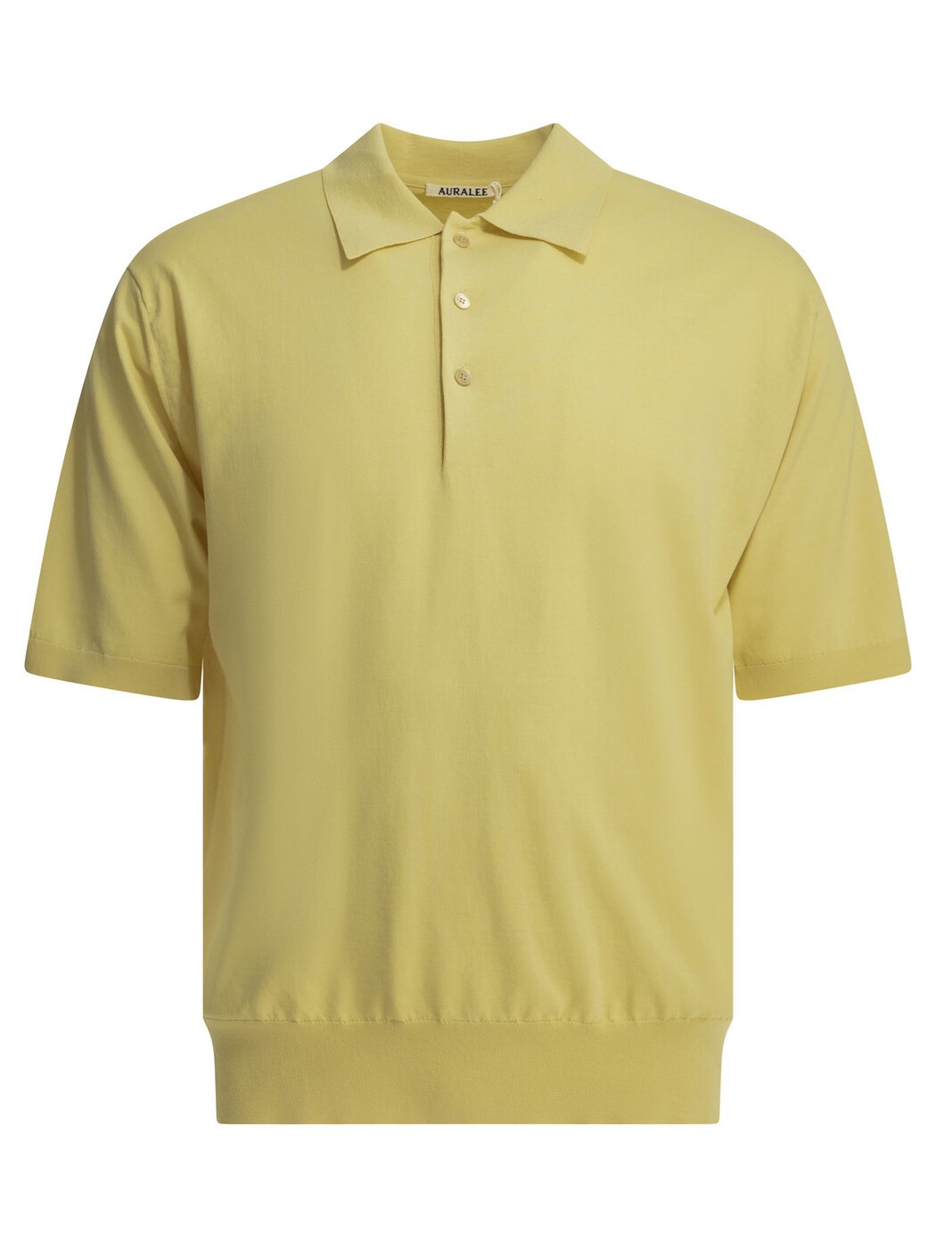 オーラリー AURALEE ポロシャツ メンズ イエロー Polo shirts "Giza" Polo shirt with buttons A26SP03KAYELLOW BEIGE Yellow 関税 送料無料 2026SS vi｜BRANDSHOP「il Tesoro」