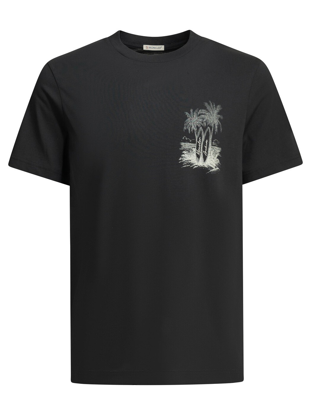 モンク軌跡 MONCLER プルオーバー メンズ 青み T-shirts Crew-neck T-shirt with logo 8C00072-89B8Q778 Blue 関税 貨物輸送無料 2026AW vi