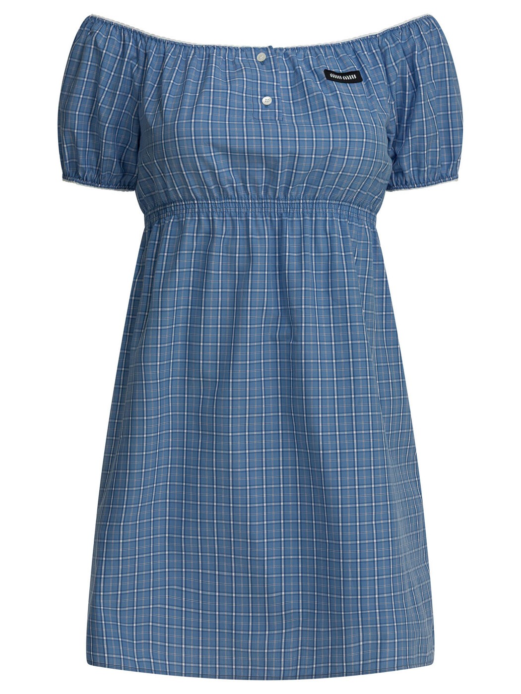 ミュウ ミュウ MIU MIU 衣裳 御召しもの レディース 青碧 Dresses Short dress with logo MF6225183AF0076 S OOO Light blue 関税 貨物輸送無料 2026SS vi