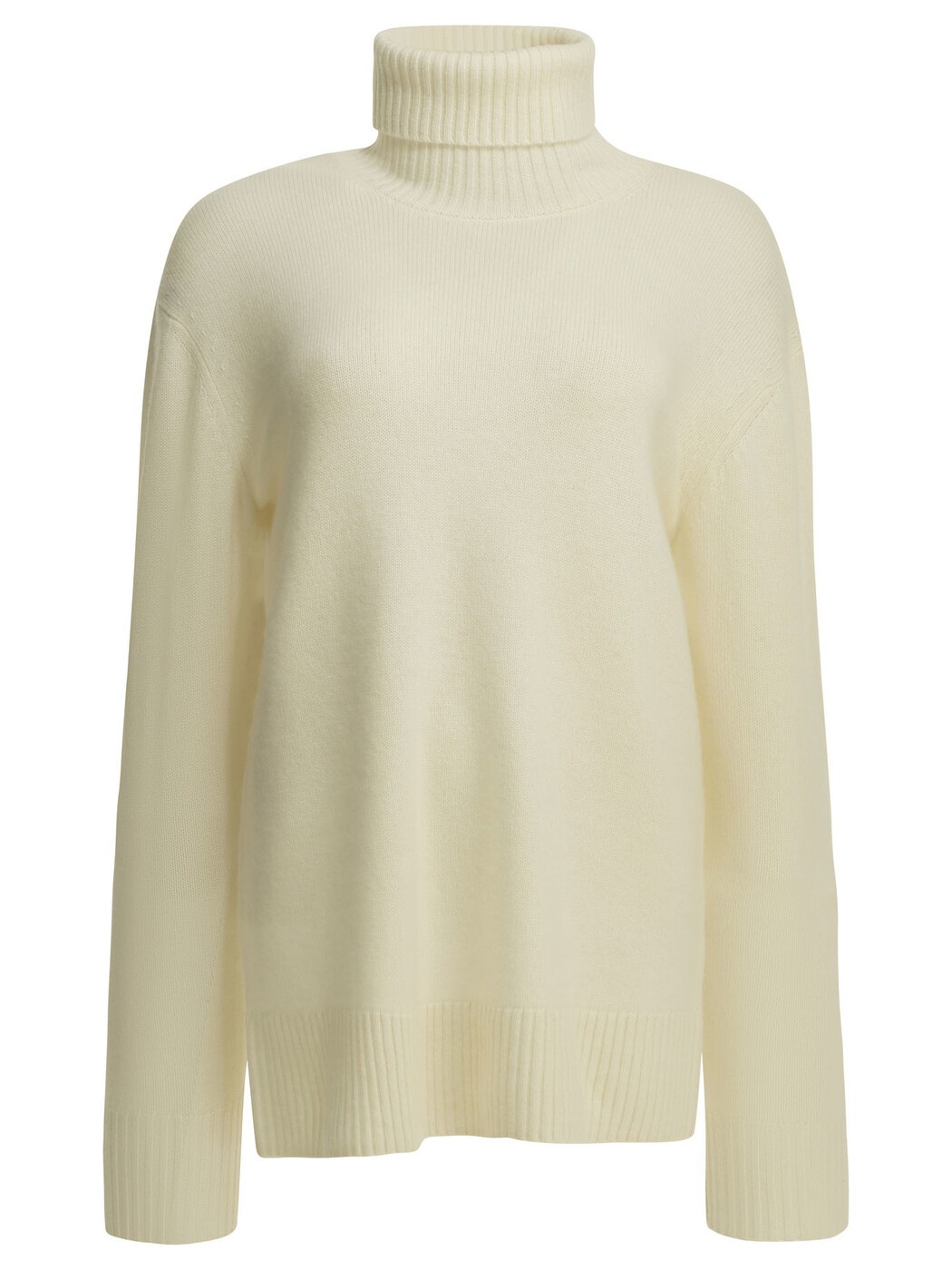 トーテム TOTEME プルオーバー 編み物御召しもの レディース 白いこと Knitwear Cashmere turtleneck sweater 252-WRT0474-YA0016-116ECRU White 関税 貨物輸送無料 2026AW vi