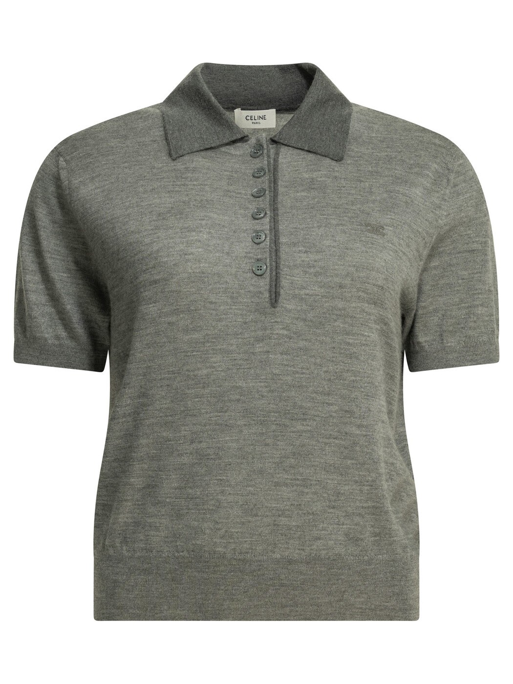 セリーヌ CELINE スポーツシャツ レディース 薄墨色 Polo Polo shirts RY0LZ0W27.GFW0 Grey 関税 貨物輸送無料 2026AW vi