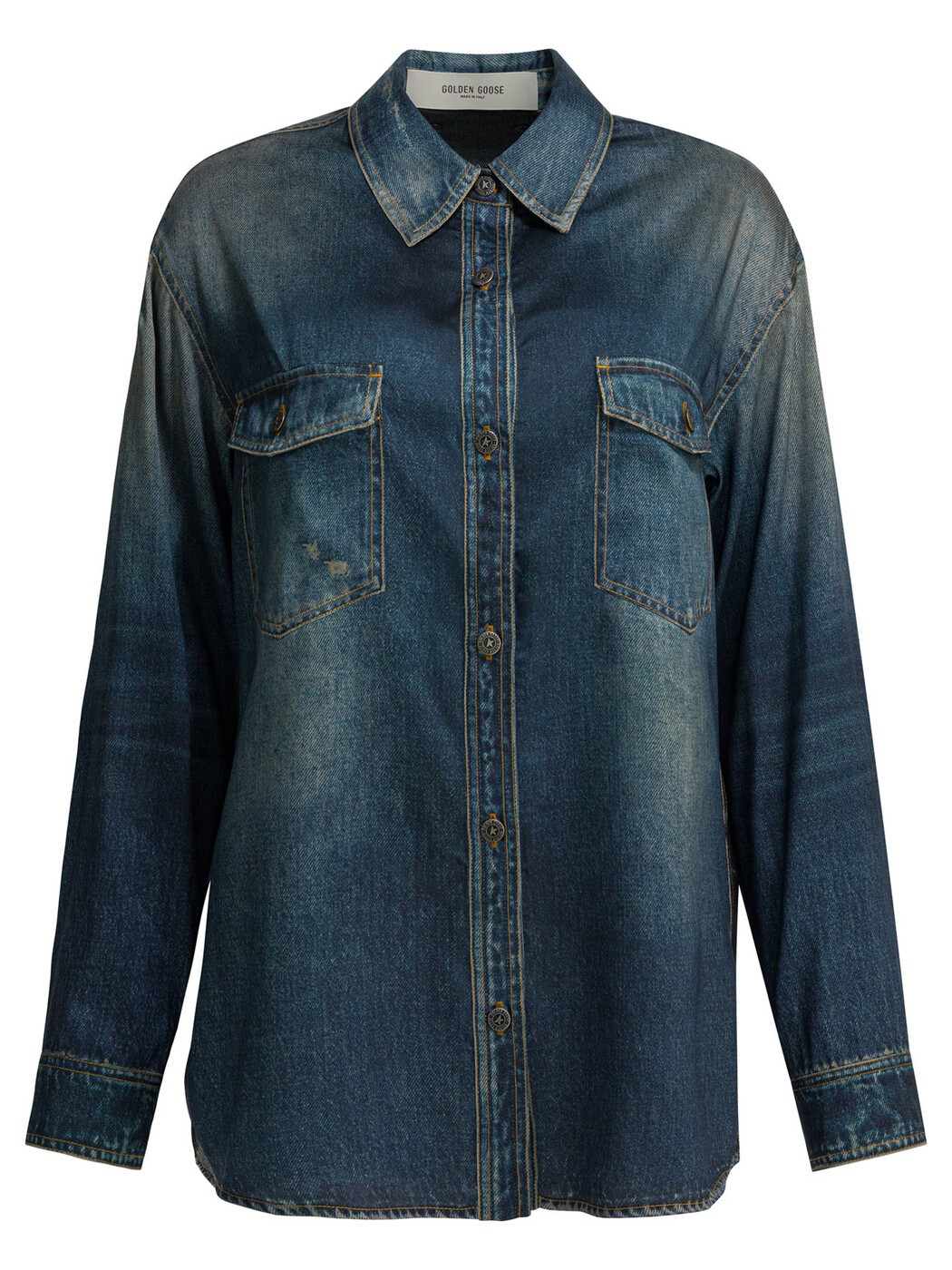 ゴールデン グース デラックス ブランド GOLDEN GOOSE シャツ レディース ブルー Shirts "Patty" Casual Shirt GWP02525P00240650100_X Blue 関税 送料無料 2026SS vi｜BRANDSHOP「il Tesoro」 39,910円