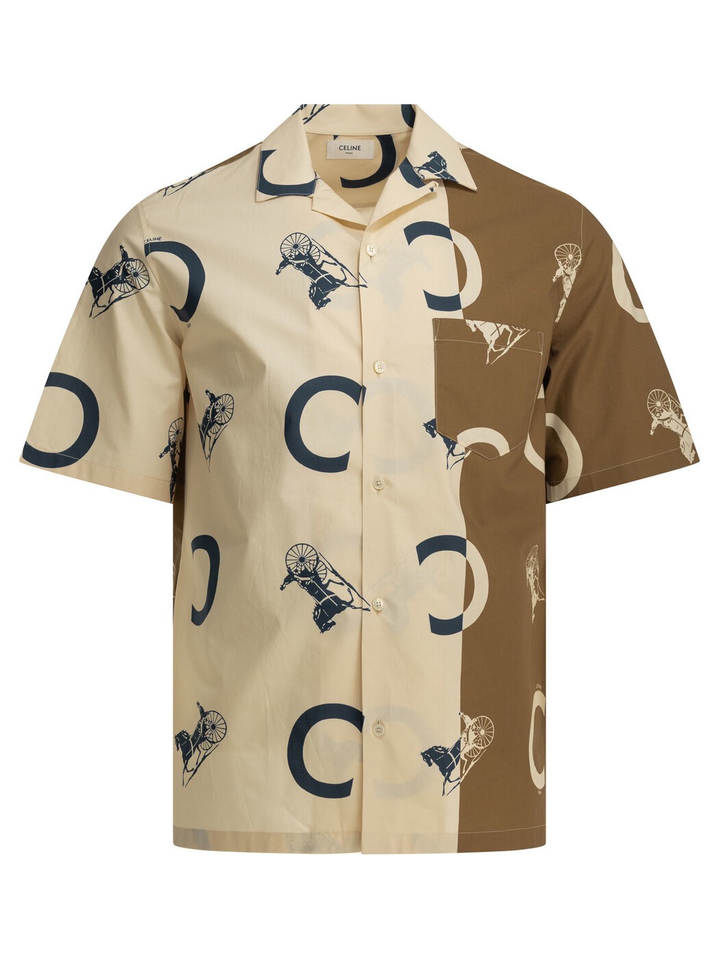 セリーヌ CELINE プルオーバー メンズ ベージュ Shirts Shirts 2C9463K29.01HM Beige 関税 貨物輸送無料 2026SS vi