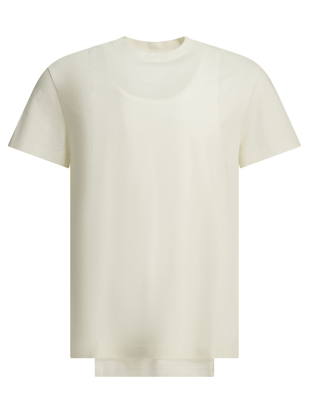 メゾン マルジェラ MAISON MARGIELA ポロシャツ Tシャツ レディース ホワイト T-shirts and polo shirts "Double Layer" Crew-Neck T-Shirt S51GC0557MTJ048101 White 関税 送料無料 2026AW vi｜BRANDSHOP「il Tesoro」