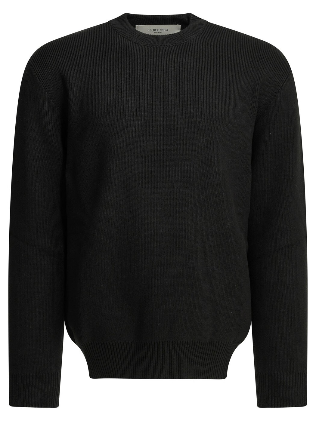 ゴールデン グース デラックス ブランド GOLDEN GOOSE セーター ニットウェア メンズ ブラック Knitwear "Golden" crewneck sweater GMP00841P00197290100 Black 関税 送料無料 2026AW vi|BRANDSHOP「il Tesoro」