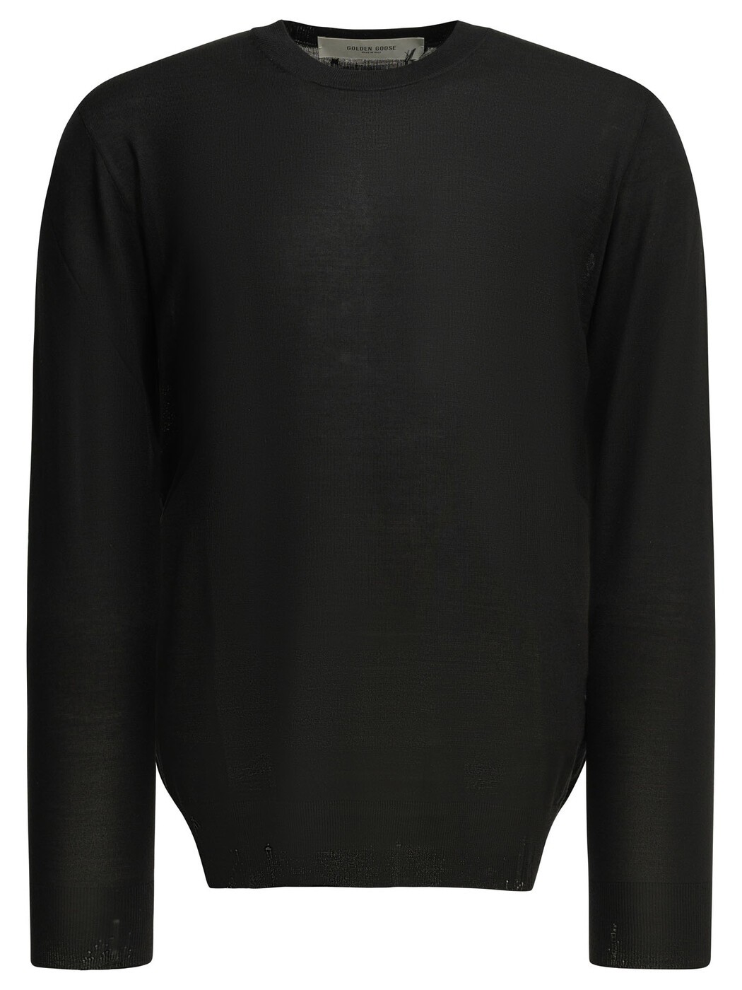 ゴールデン グース デラックス ブランド GOLDEN GOOSE セーター ニットウェア メンズ ブラック Knitwear Wool crew neck sweater GMP00947P00066590100 Black 関税 送料無料 2026AW vi|BRANDSHOP「il Tesoro」