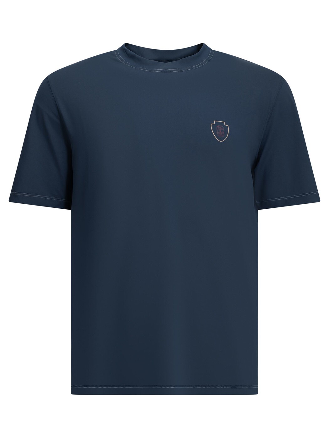 ブルネロ クチネリ BRUNELLO CUCINELLI Tシャツ メンズ ブルー T-shirts Crewneck T-shirt with logo MW8571884TC7943 Blue 関税 送料無料 2026AW vi｜BRANDSHOP「il Tesoro」