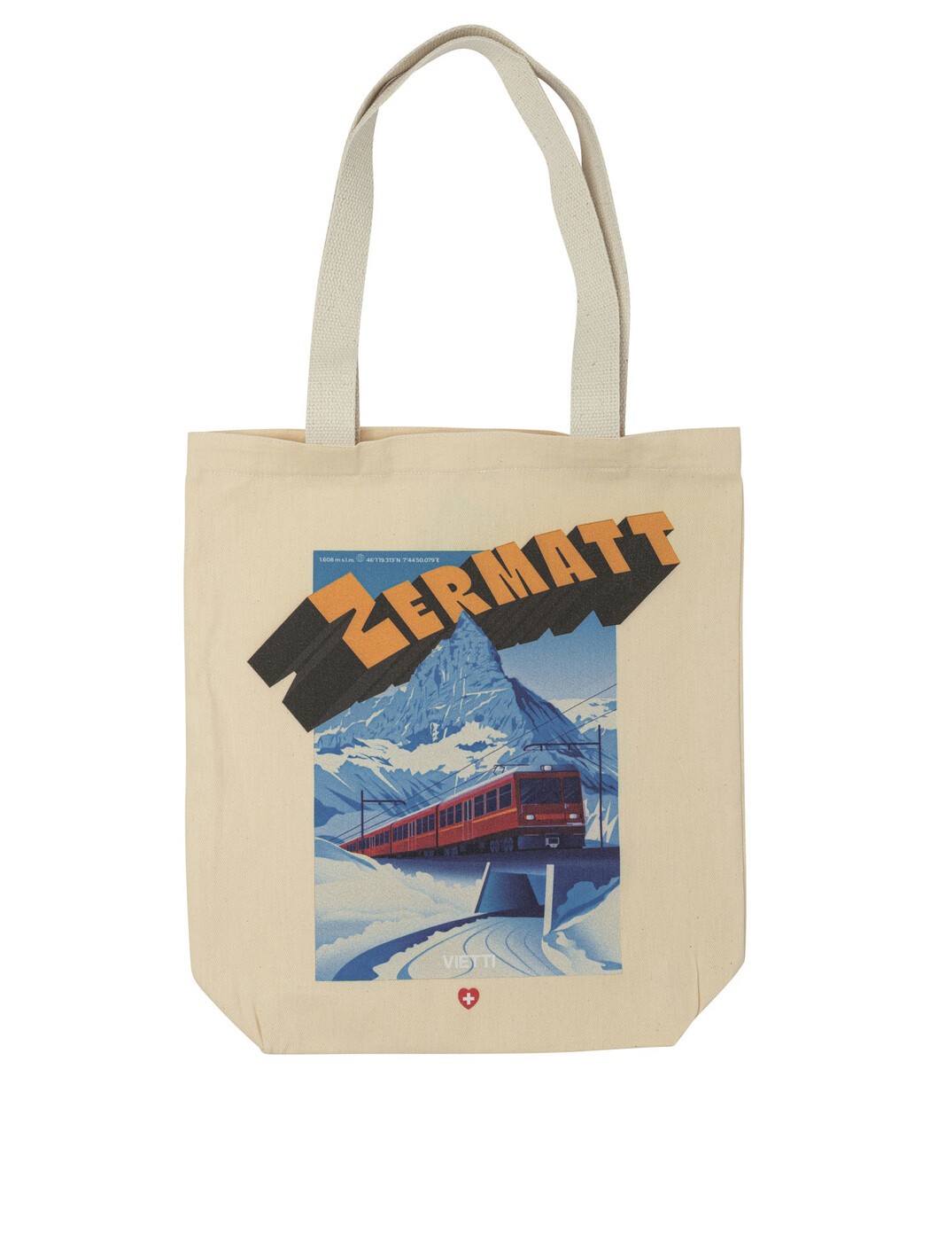 VIETTI MERCHANDISE 御徒面子 レディース ベージュ Business bags \"Zermatt\"" tote bag BAG POSTERZERMATT3 Beige 関税 貨物輸送無料 2026AW vi"