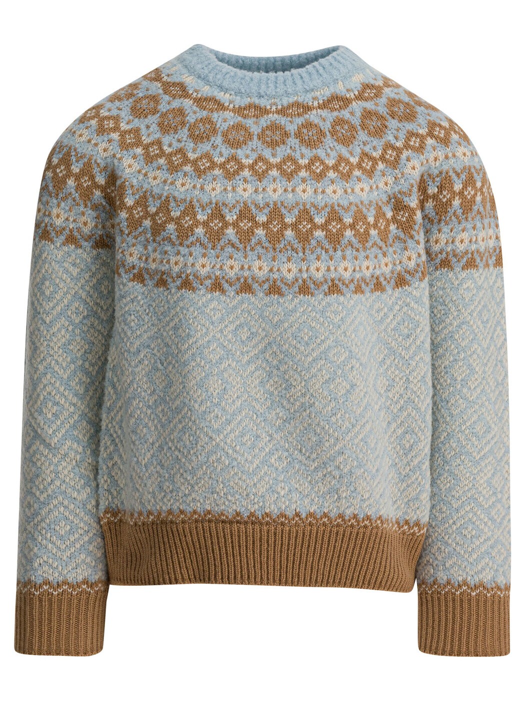 モンク軌跡 MONCLER クルーネックジャンパー 編み物御召しもの ボーイズ 青碧 Crew neck jumpers Knitwear 9C00008-M4505702 Light blue 関税 貨物輸送無料 2025AW vi
