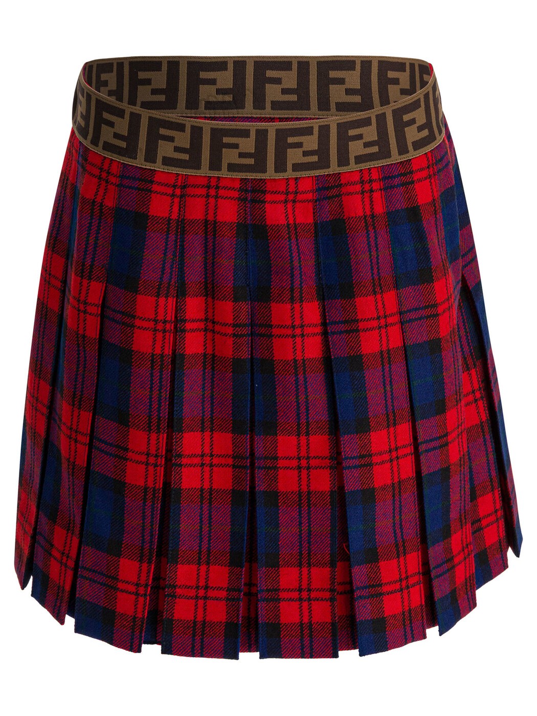 FENDI FENDI ミニ御徒面子 スコート ガールズ 赤いこと Mini-skirts Skirts JFE182AUKJF1SAX Red 関税 貨物輸送無料 2025AW vi