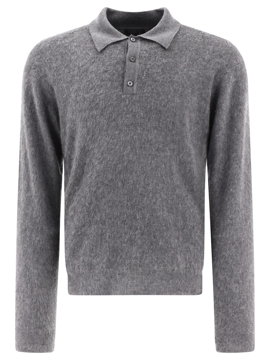 プラダ PRADA ポロシャツ メンズ グレー Polo shirts Cashmere and silk polo shirt UMB696 S OOO13BPF0031 Grey 関税 送料無料 2024SS vi｜BRANDSHOP「il Tesoro」