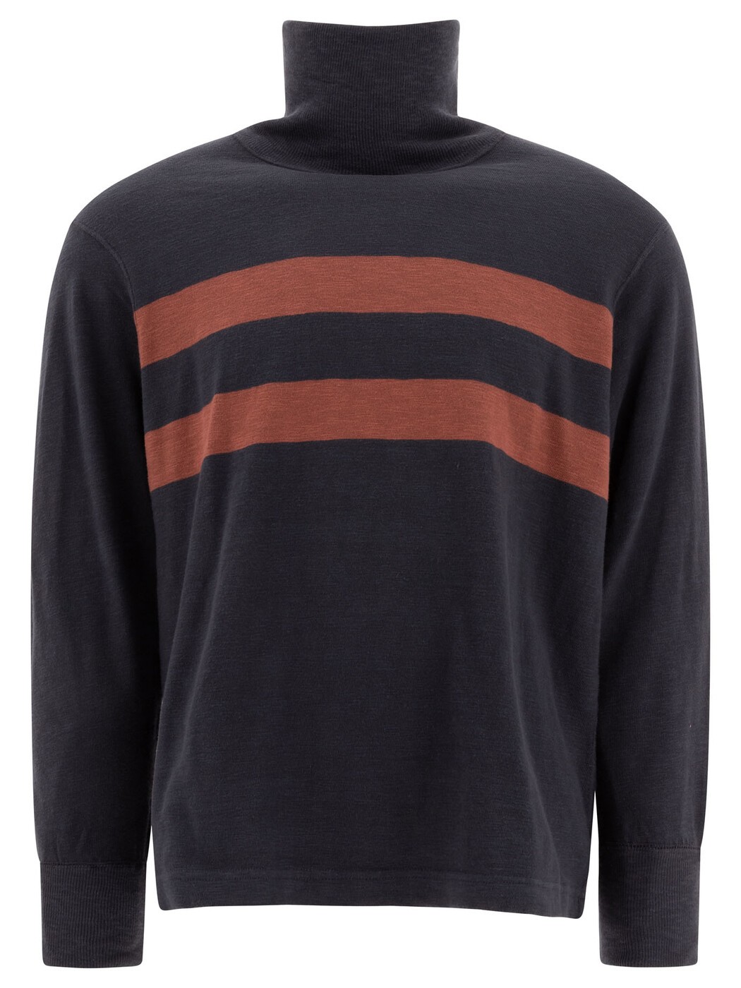 ダブルアールエルバイラルフローレン RRL BY RALPH LAUREN プルオーバー 編み物御召しもの メンズ 青味 Knitwear Cotton turtleneck sweater 782959776001NAVY MULTI Blue 関税 貨物輸送無料 2025SS vi