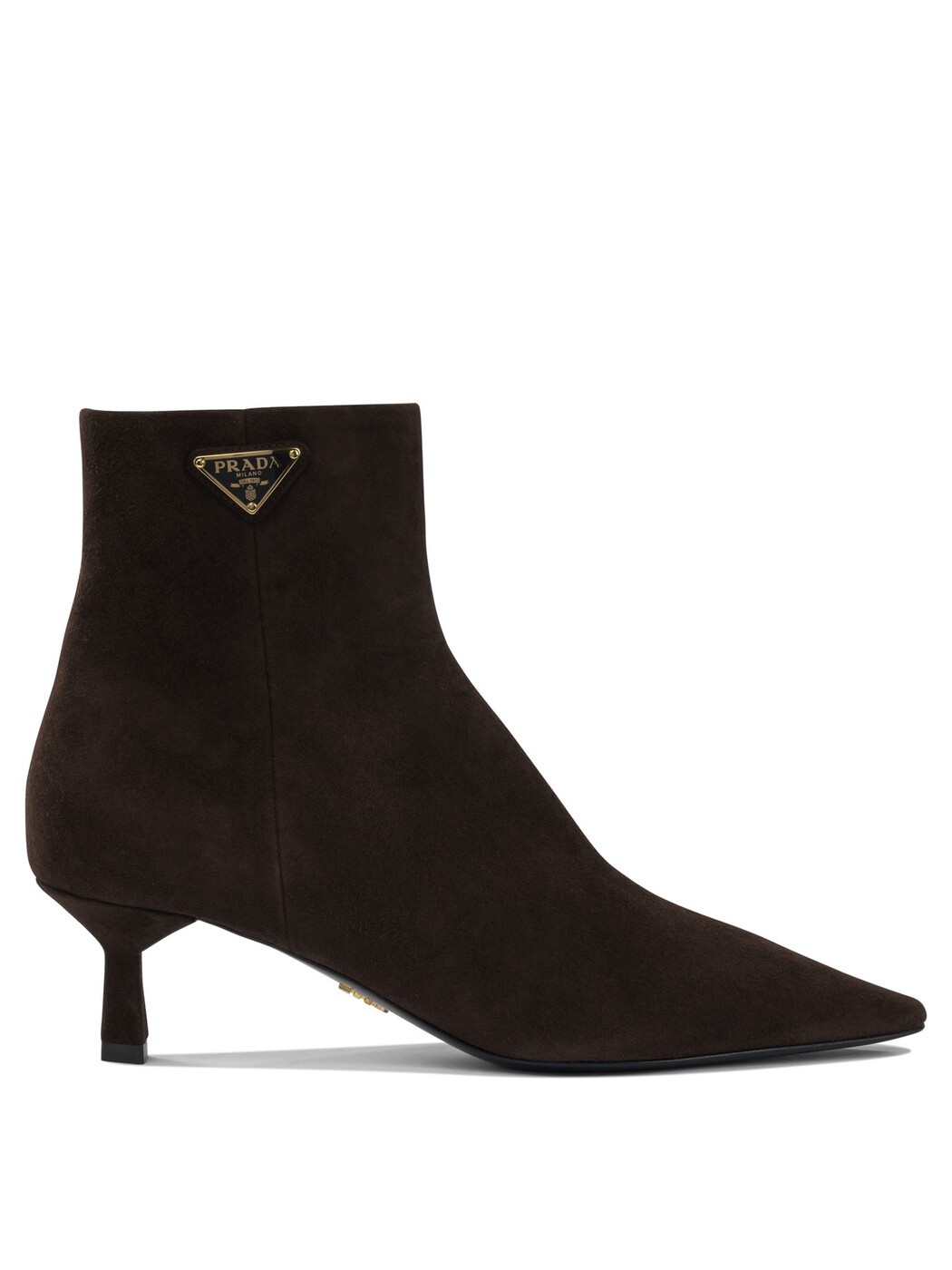 プラダ PRADA ブーツ レディース ブラウン Boots Logo leather ankle boots 30 mm 1T217O008F0003 F 055 Brown 関税 送料無料 2025AW vi|BRANDSHOP「il Tesoro」