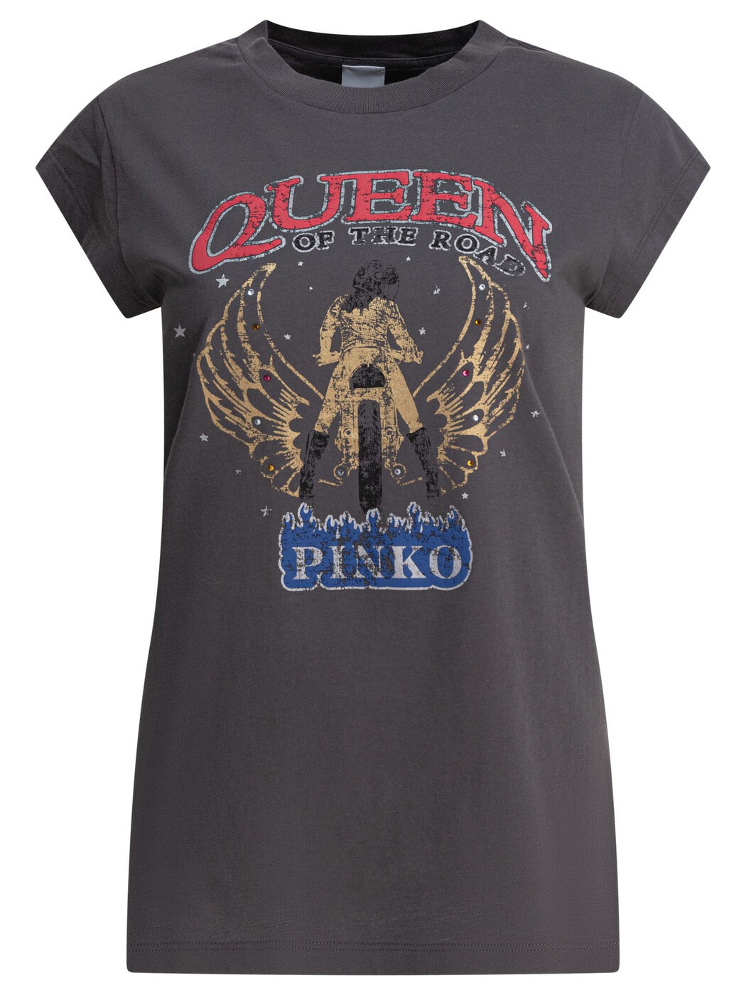 ピンコ PINKO スポーツシャツ プルオーバー レディース 薄墨色 T-shirts and polo shirts T-shirts 104603A2DAI63 Grey 関税 貨物輸送無料 2025SS vi