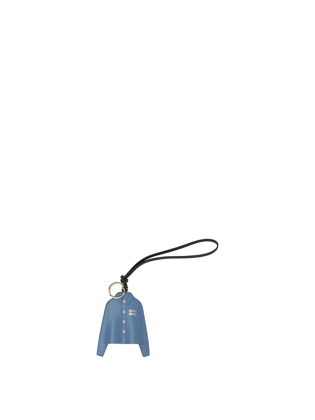 ミュウ ミュウ MIU MIU 先端技術添え物 流行り物小物 レディース 青碧 Hi-tech accessories Leather keychain charm 5TL5292CUIF0237 Light blue 関税 貨物輸送無料 2025AW vi