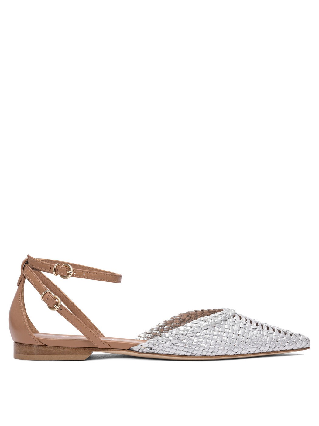 レラ バルディ LELLA BALDI 滑っこいシューズ 滑っこいシューズ レディース しろがね色 Flat Shoes Ballerinas LE2542INTRFOIL/MOCHA Silver 関税 貨物輸送無料 2025SS vi
