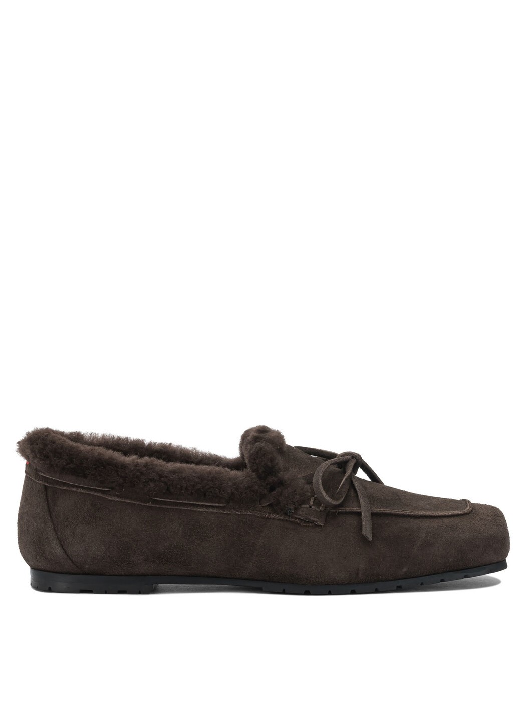 アイデ AEYDE 置き目毛革 レディース 赤銅色 Loafers \
