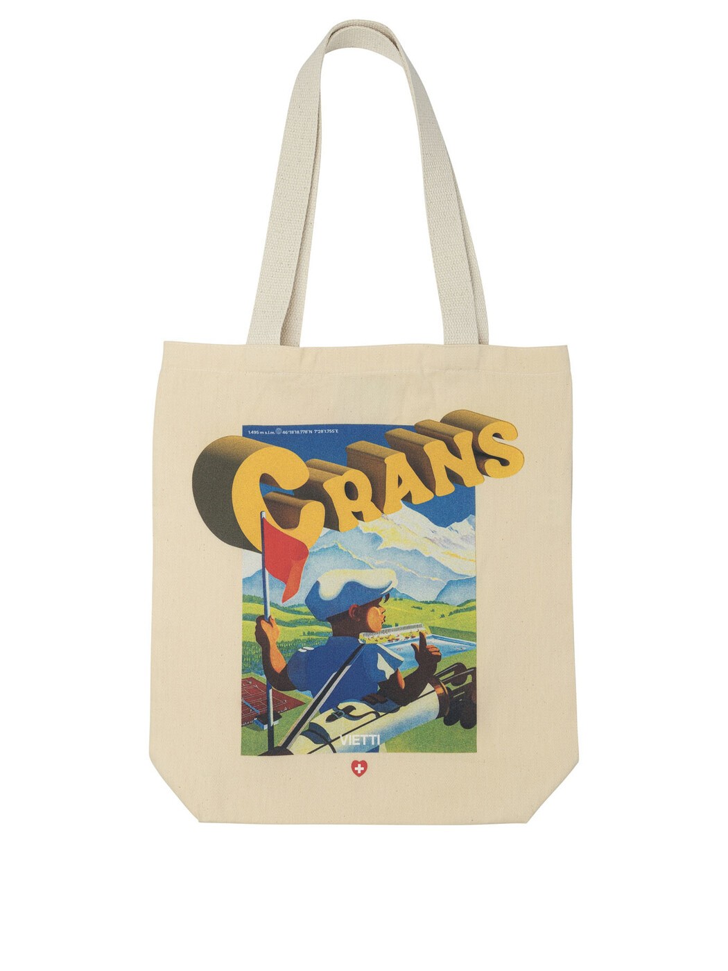 VIETTI MERCHANDISE 御徒面子 レディース ベージュ Business bags \"Crans\"" tote bag BAG POSTERCRANS1 Beige 関税 貨物輸送無料 2026AW vi"