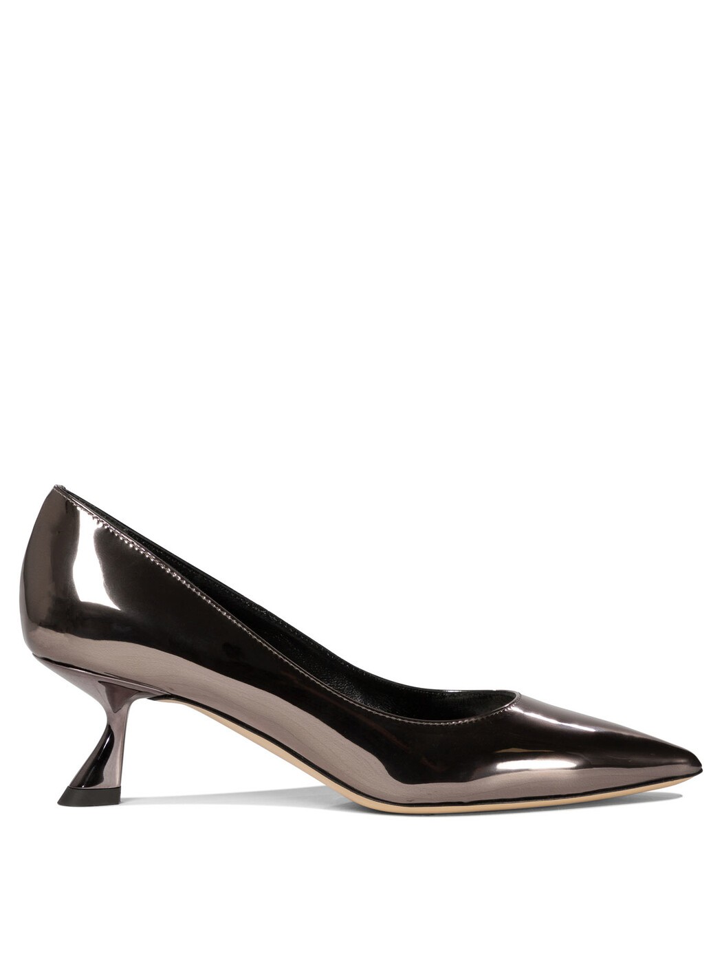 NINALILOU ハイヒール パンプス レディース 薄墨色 High heels Pumps インチ mirror effect leather 342569R5SPECCHIO+ANTRACITE Grey 関税 貨物輸送無料 2025AW vi