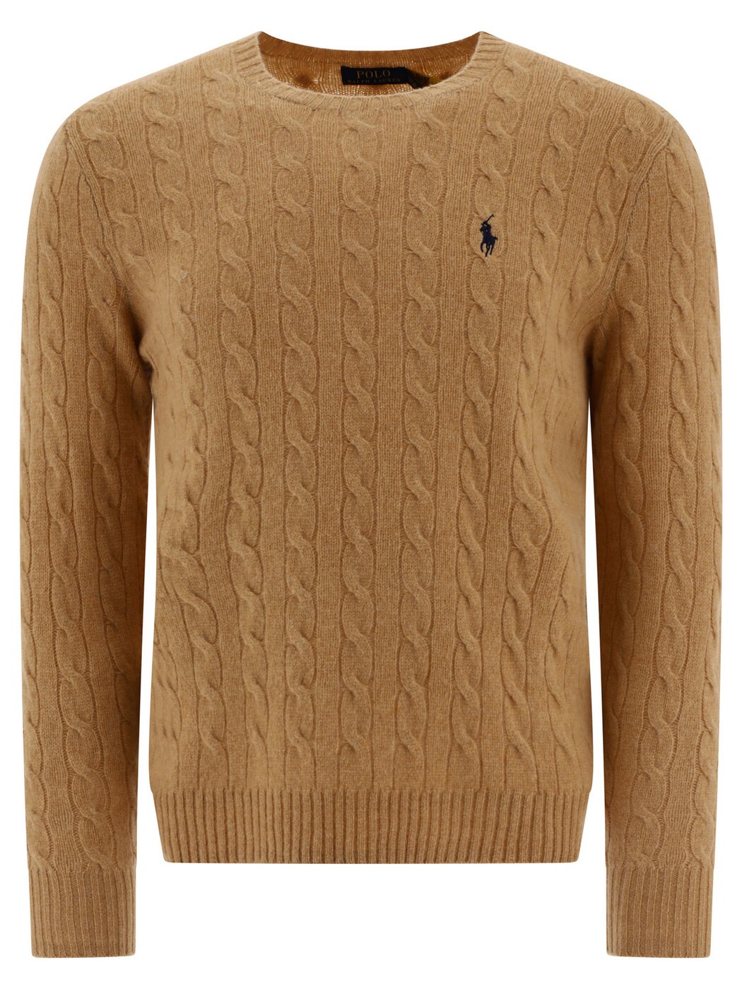 ポロ ラルフ 置き目レン POLO RALPH LAUREN プルオーバー 編み物御召しもの メンズ ベージュ Knitwear Wool and cashmere crewneck sweater with logo 710876762009CAMEL MELANGE Beige 関税 貨物輸送無料 2025AW vi