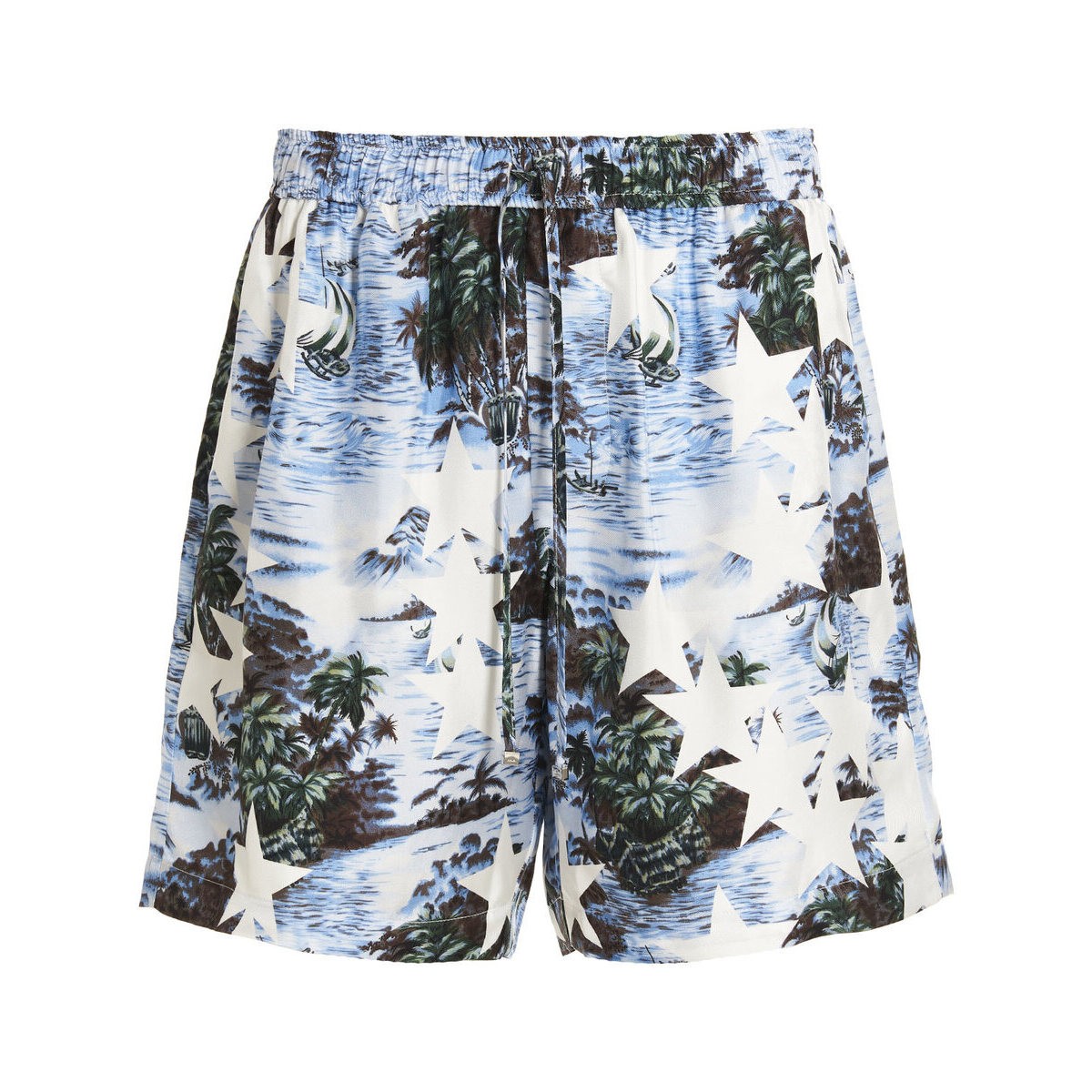 おしゃれ】 AMIRI アミリ Multicolor 'Tropical Star' bermuda shorts