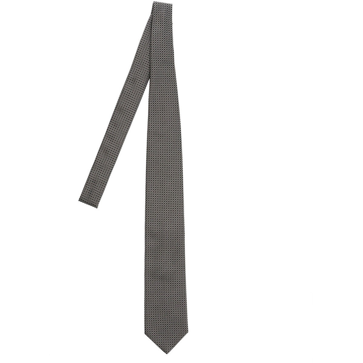 BRIONI ブリオーニ Gray Jacquard pattern tie ファッション小物 メンズ 秋冬2022 O61D00O24081310 ju