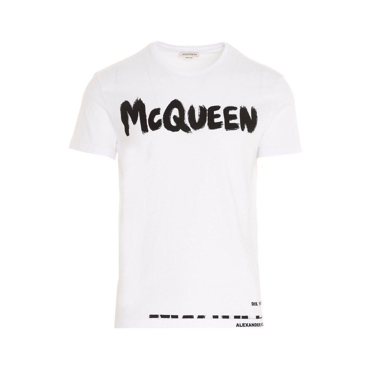 Tシャツ カットソー 21 新作 メンズ T Shirt Graffiti White マックイーン Mcqueen アレキサンダー Alexander 秋冬21 Ju qpz