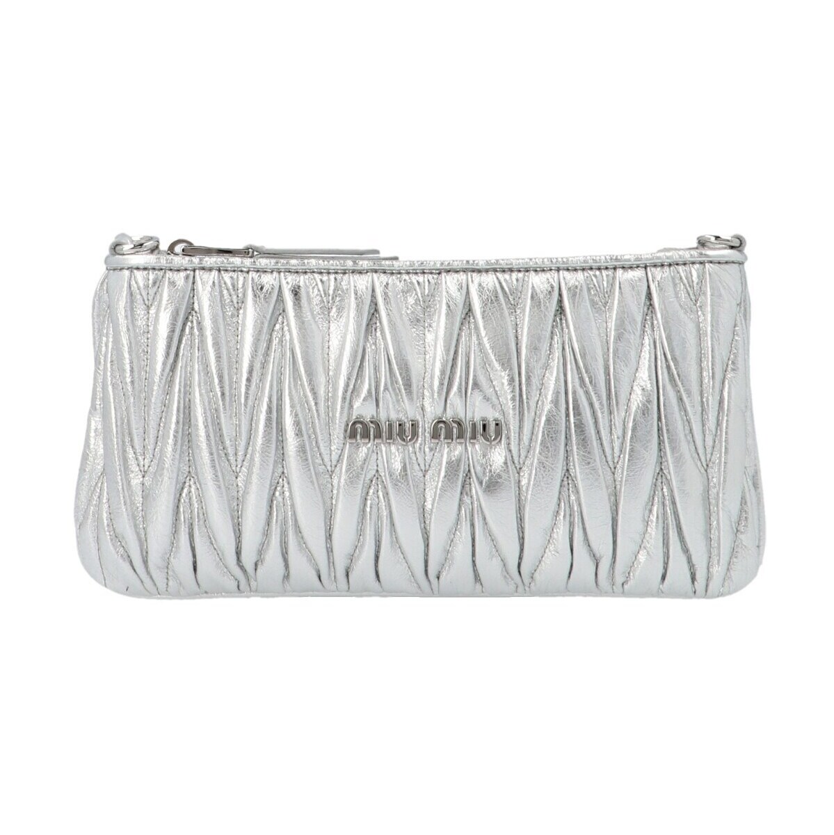 格安 楽天市場 Miu Miu ミュウ ミュウ Silver Matelasse Shoulder Bag レディース 春夏21 5bh1902dnvf0118 Ju Brandshop クラージュ楽天市場店 全品送料無料 Www Consulacam Marseille Fr