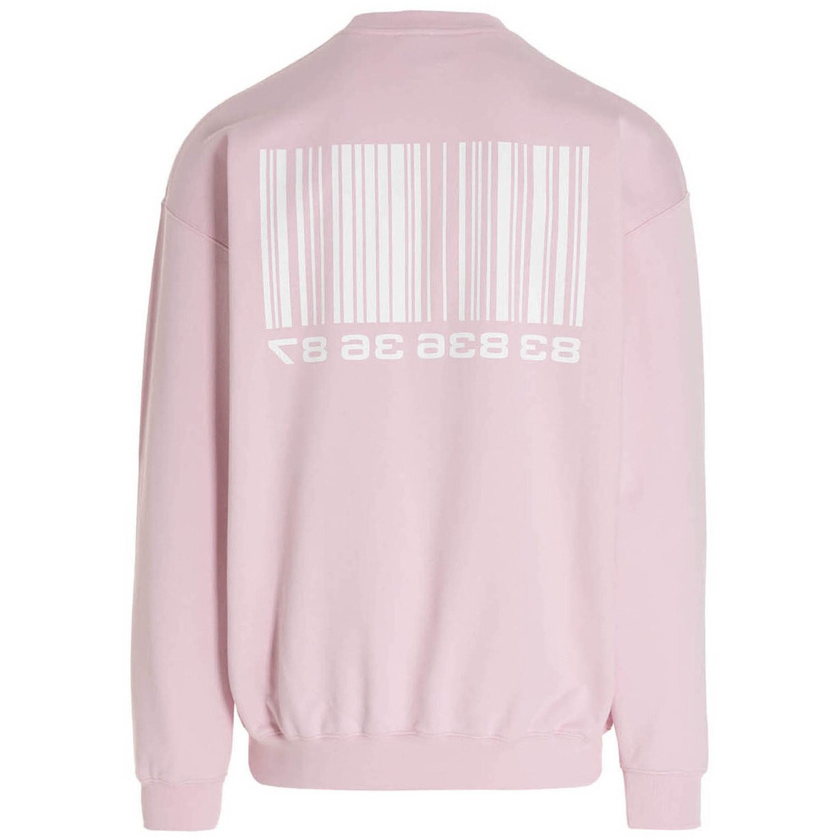 VTMNTS ヴェトモン Pink メンズ sweatshirt トレーナー 'Big barcode