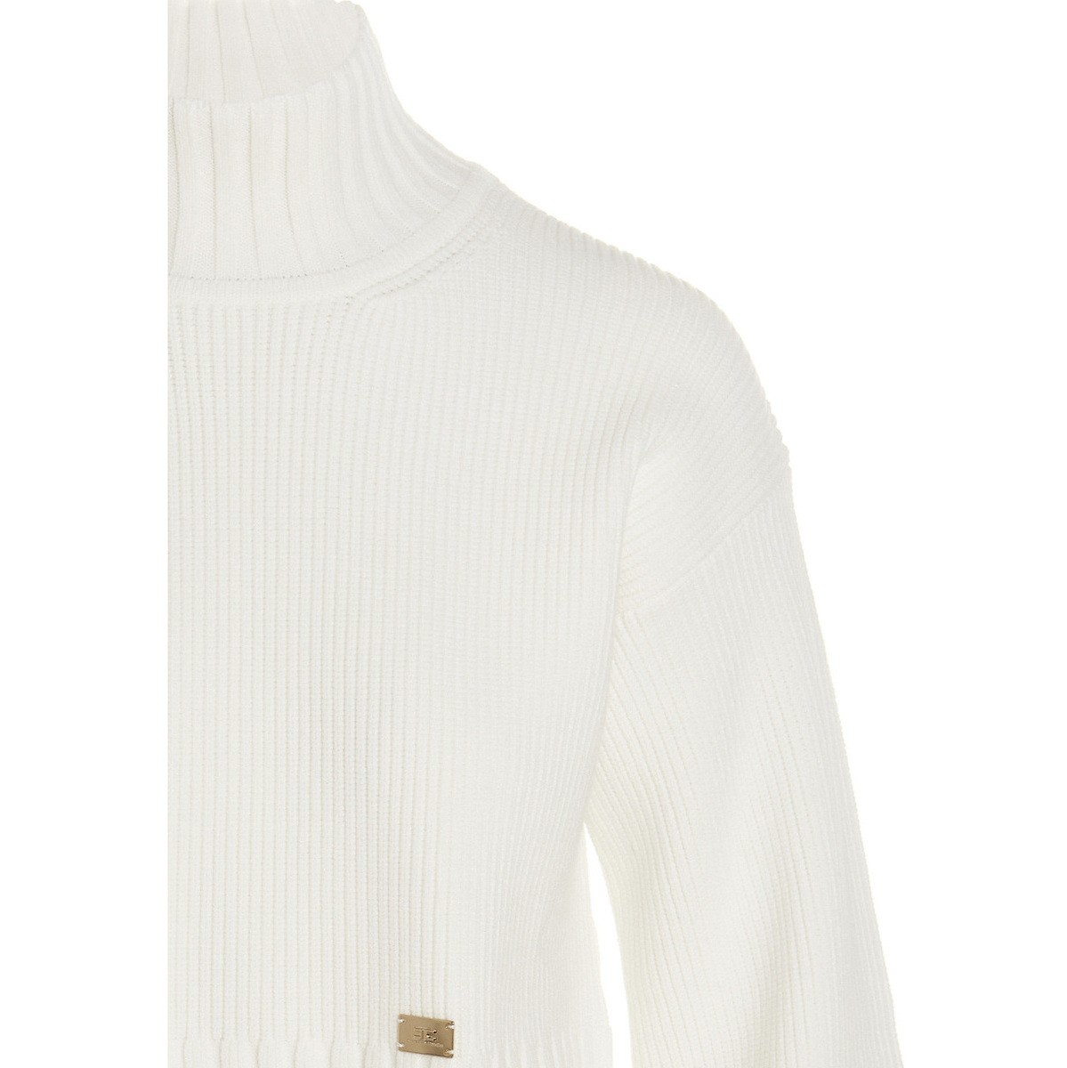 ELISABETTAFRANCHIエリザベッタフランキWhiteHighnecksweaterニットウェアレディース秋冬2022MK79T26E2360【関税・送料無料】【ラッピング無料】ju