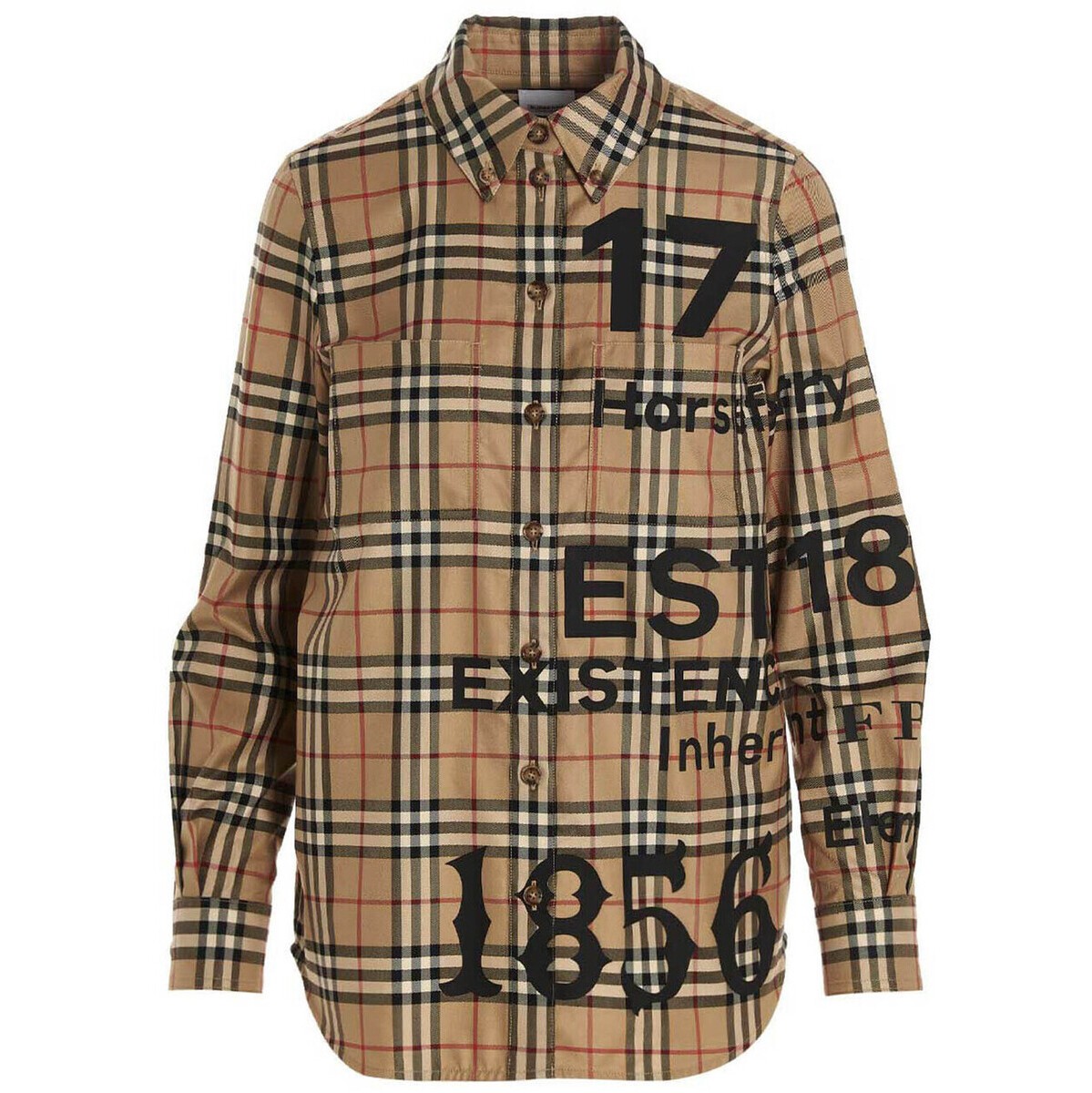 卓抜 BURBERRY バーバリー Beige 'Anette' shirt シャツ レディース 春